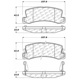 Purchase Top-Quality Plaquettes de frein arrière en céramique qualité supérieur par CENTRIC PARTS - 301.03250 pa6