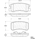 Purchase Top-Quality CENTRIC PARTS - 301.08680 - Rear Disc Brake Pad Set pa11