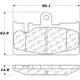 Purchase Top-Quality Rear Premium Ceramic Pads by CENTRIC PARTS - 301.08710 pa1
