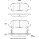 Purchase Top-Quality CENTRIC PARTS - 301.09990 - Rear Disc Brake Pad Set pa13