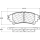 Purchase Top-Quality CENTRIC PARTS - 301.13911 - Rear Disc Brake Pad Set pa4