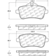 Purchase Top-Quality Rear Premium Ceramic Pads by CENTRIC PARTS - 301.16301 pa4