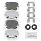 Purchase Top-Quality NRS BRAKE - NS1057 - Premium Galvanized Disc Brake Pad Set pa2