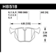 Purchase Top-Quality HAWK PERFORMANCE - HB518U.642 - Rear Premium Pads pa2