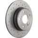 Purchase Top-Quality Rear Premium Rotor by BREMBO - 08.7211.2X (1 Qty) pa5
