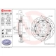 Purchase Top-Quality Rear Premium Rotor by BREMBO - 09.9315.23 (1 Qty) pa3