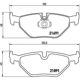 Purchase Top-Quality Plaquettes de frein arrière semi-métalliques de qualité supérieur by BREMBO - P06023 pa4