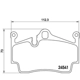 Purchase Top-Quality Plaquettes de frein arrière semi-métalliques de qualité supérieur by BREMBO - P65028 pa3