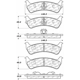 Purchase Top-Quality Plaquettes de frein arrière semi-métalliques de qualité supérieur de CENTRIC PARTS - 300.06250 pa4