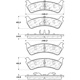 Purchase Top-Quality Plaquettes de frein arrière semi-métalliques de qualité supérieur par CENTRIC PARTS - 300.06670 pa15