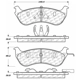 Purchase Top-Quality Plaquettes de frein arrière semi-métalliques de qualité supérieur par CENTRIC PARTS - 300.06740 pa7