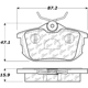 Purchase Top-Quality Plaquettes de frein arrière semi-métalliques de qualité supérieur par CENTRIC PARTS - 300.08380 pa2