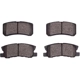 Purchase Top-Quality Rear Premium Semi Metallic Pads by DYNAMIC FRICTION COMPANY - 1311-0868-00 pa6
