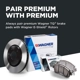 Purchase Top-Quality WAGNER - MX1068 - Rear Premium Semi Metallic Pads pa39