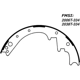 Purchase Top-Quality Rear Premium Shoes by CENTRIC PARTS - 111.03340 pa8