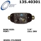 Purchase Top-Quality Rear Right Wheel Cylinder by CENTRIC PARTS - 135.40301 pa1