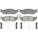 Purchase Top-Quality ACDELCO - 17D1066MH - Semi-Metallic Rear Disc Brake Pads pa1