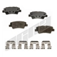 Purchase Top-Quality AGNA BRAKES - ALD1446M - Rear Semi Metallic Pads pa1