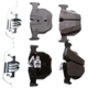 Purchase Top-Quality BRAKEBEST - SM1042A - Rear Semi Metallic Pads pa5