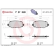 Purchase Top-Quality Rear Semi Metallic Pads by BREMBO - P37020 pa3