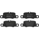 Purchase Top-Quality Rear Semi Metallic Pads by BREMBO - P65020 pa4