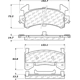 Purchase Top-Quality Plaquettes arrière semi-métallique par CENTRIC PARTS - 102.01540 pa5