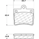 Purchase Top-Quality Rear Semi Metallic Pads by CENTRIC PARTS - 102.07390 pa3