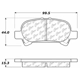 Purchase Top-Quality CENTRIC PARTS - 102.08280 - Rear Disc Brake Pad Set pa1