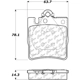 Purchase Top-Quality Plaquettes arrière semi-métallique by CENTRIC PARTS - 102.08760 pa3