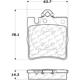 Purchase Top-Quality Plaquettes arrière semi-métallique by CENTRIC PARTS - 102.08760 pa7