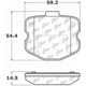 Purchase Top-Quality Plaquettes arrière semi-métallique par CENTRIC PARTS - 102.11851 pa5