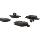 Purchase Top-Quality Rear Semi Metallic Pads by CENTRIC PARTS - 102.13410 pa3