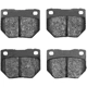 Purchase Top-Quality Rear Semi Metallic Pads by DYNAMIC FRICTION COMPANY - 1551-0461-10 pa8