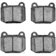 Purchase Top-Quality DYNAMIC FRICTION COMPANY - 1551-0961-00 - Rear Disc Brake Pads pa1