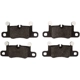Purchase Top-Quality DYNAMIC FRICTION COMPANY - 1551-2148-00 - Rear Disc Brake Pads pa1