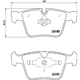 Purchase Top-Quality HELLA PAGID - 355013641 - Rear Semi Metallic Pads pa4