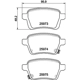 Purchase Top-Quality HELLA PAGID - 355021441 - Rear Semi Metallic Pads pa2