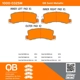Purchase Top-Quality QUALITY-BUILT - 1000-0325M - Rear Disc Brake Pad Set pa5