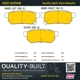 Purchase Top-Quality QUALITY-BUILT - 1001-0374M - Rear Disc Brake Pad Set pa6