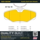 Purchase Top-Quality QUALITY-BUILT - 1001-0610M - Rear Disc Brake Pad Set pa5