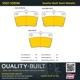 Purchase Top-Quality QUALITY-BUILT - 1001-1051M - Rear Disc Brake Pad Set pa2