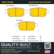 Purchase Top-Quality QUALITY-BUILT - 1001-1103M - Rear Disc Brake Pad Set pa2