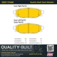 Purchase Top-Quality QUALITY-BUILT - 1001-1114M - Rear Disc Brake Pad Set pa2