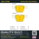 Purchase Top-Quality QUALITY-BUILT - 1001-1170M - Rear Disc Brake Pad Set pa2