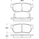 Purchase Top-Quality CENTRIC PARTS - 106.08130 - Rear Disc Brake Pad Set pa7