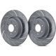 Purchase Top-Quality EBC BRAKE - GD7141 - 1-Piece Rear Brake Rotors pa1