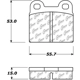 Purchase Top-Quality CENTRIC PARTS - 105.00300 - Front or Rear Disc Brake Pad Set pa3