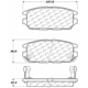 Purchase Top-Quality plaquettes arrière en céramique de qualité supérieur par CENTRIC PARTS - 105.05320 pa3