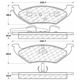 Purchase Top-Quality plaquettes arrière en céramique de qualité supérieur par CENTRIC PARTS - 105.06620 pa6