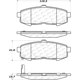 Purchase Top-Quality plaquettes arrière en céramique de qualité supérieur de CENTRIC PARTS - 105.10730 pa12